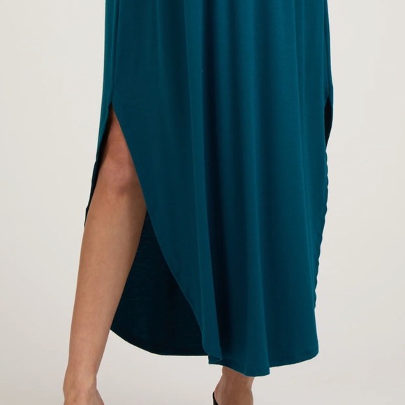 NWOT Deep Blue Maxi Skirt - Picture 3 of 7